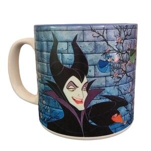 Vintage Disney Sleeping Beauty Maleficent Aurora Princess Villain Coffee Mug Cup